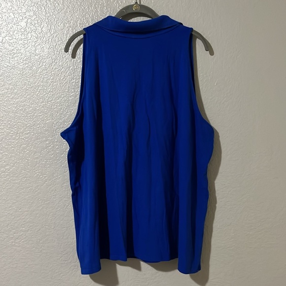 Lane Bryant Sleeveless Polo Shirt, 26/28 - Picture 2 of 3